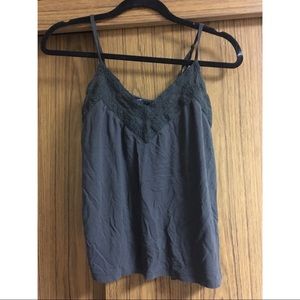 grey spaghetti strap top